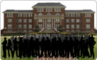 Photo of an overcrowded college campus