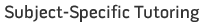Subject-Specific Tutoring